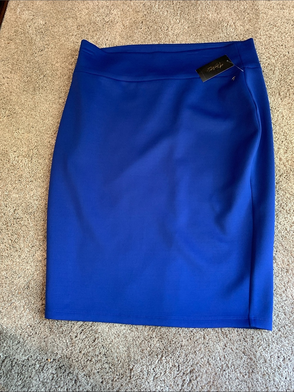 Thalia Sodi Classic Royal Blue Pencil Skirt Size XL NEW Stretch Material Comfort
